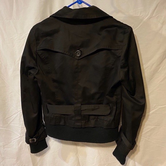 🎉2/$20 Vero Moda Balsa Short Jacket Belted Bomber Blazer Cropped Collared Coat - Picture 10 of 16